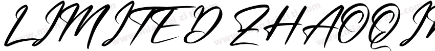 LIMITED ZHAOQING字体转换
